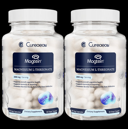 Cureaeon Magtein Magnesium L-Threonate Vegetarian Capsule (90 Each) - Classic Derma