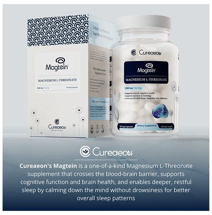 Cureaeon Magtein Magnesium L-Threonate Vegetarian Capsule (90 Each)