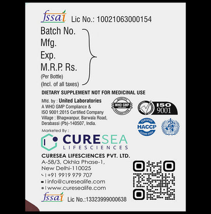 CURESEA Lifesciences Vitamin D3 + K2 Tablet with Calcium, Magnesium, Zinc & Vitamin C