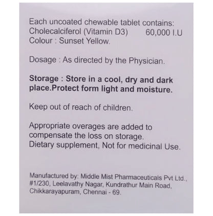 D Max-D3 Chewable Tablet