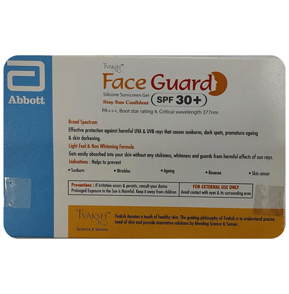 Tvaksh Face Guard Silicone Sunscreen Gel SPF 30