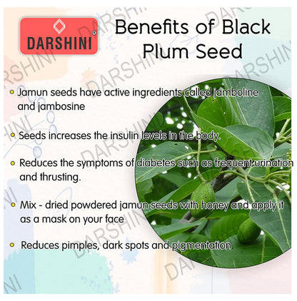 Darshini Jamun Seed/Jambul Gutli/Syzygium Cumini Powder