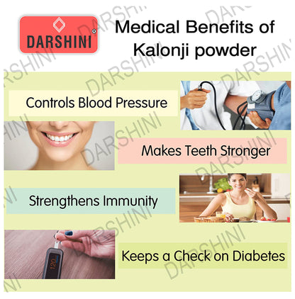 Darshini Kalonji/Black Seed/Black Cumin/Nigella Sativa Powder