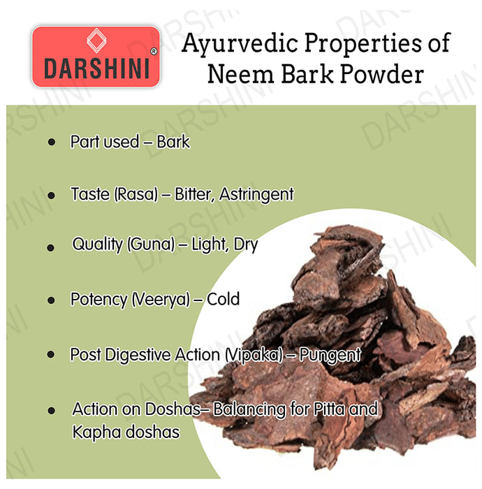 Darshini Neem Bark/Neem Chhal/Azadirachta Indica Bark Powder
