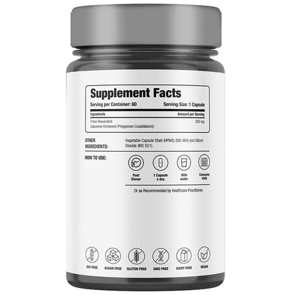 Decode Age Pure Trans Resveratrol 250mg helps in Slow down Ageing and Improve Metabolism