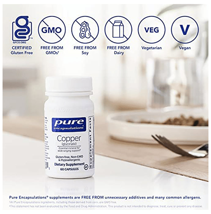 Pure Encapsulations Copper (Glycinate) Capsule
