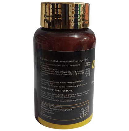 Deficure 300 Tablet with CoQ10, L-Carnitine, Omega-3 Fatty Acids, Selenium & Zinc