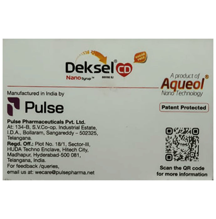 Deksel CD Nano 60000IU Syrup Sugar Free