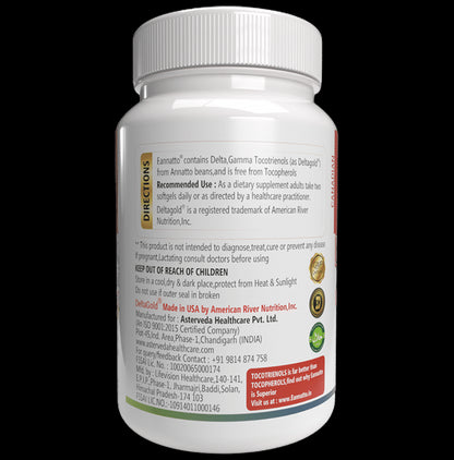 Delta Gold Eannatto Tocotrienols 400mg Softgel Capsules
