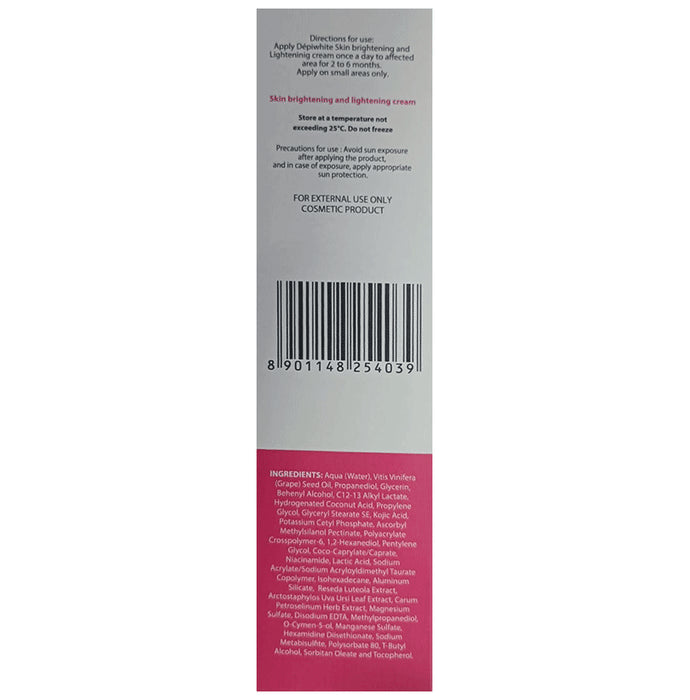 Depiwhite Advanced Cream | For Skin Brightening & Lightening | Derma Care | For Face, Neck & Hands