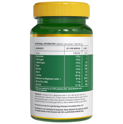 Pure Nutrition Zinc-ZMA with Magnesium & Vitamin B6 for Immunity, Bones & Muscles | Veg Tablet