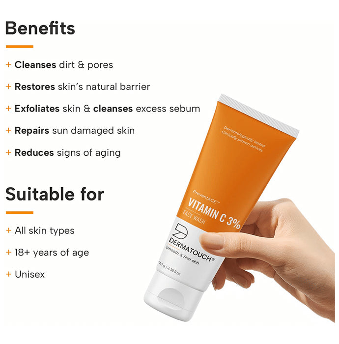 Dermatouch Vitamin C 3% Face Wash