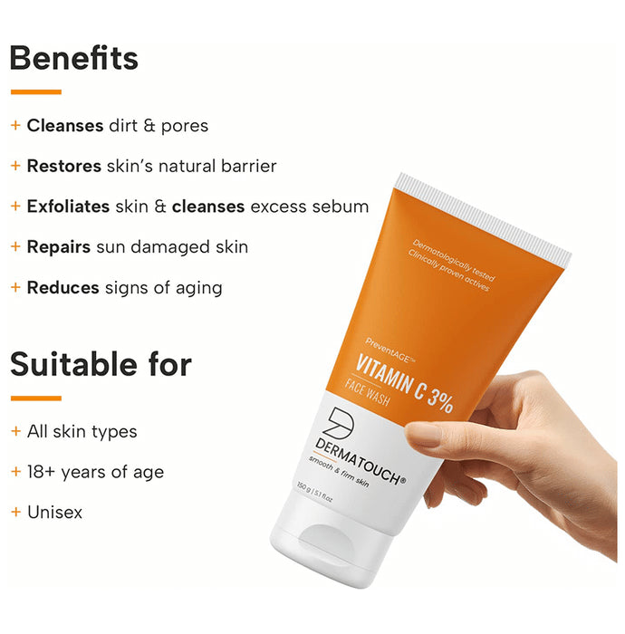 Dermatouch Vitamin C 3% Face Wash