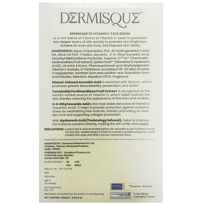 Dermisque 3X Vitamin C Face Serum