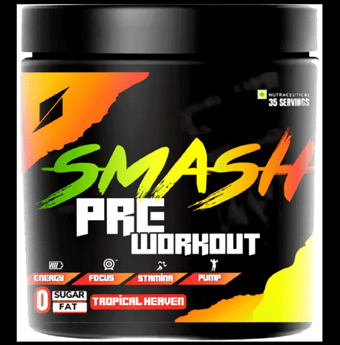 Smash Pre Workout Powder Tropical Heaven - Classic Derma