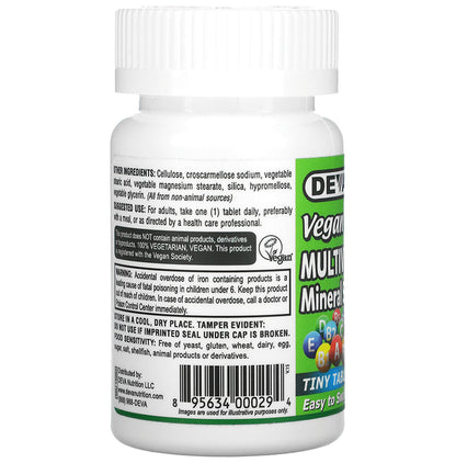 Deva Vegan Multivitamin & Mineral Supplement Tablet
