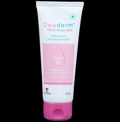 Dewderm Moisturising Lotion with Vitamin E, Aloe Vera & Jojoba Oil | Skin-Friendly & pH-Balanced