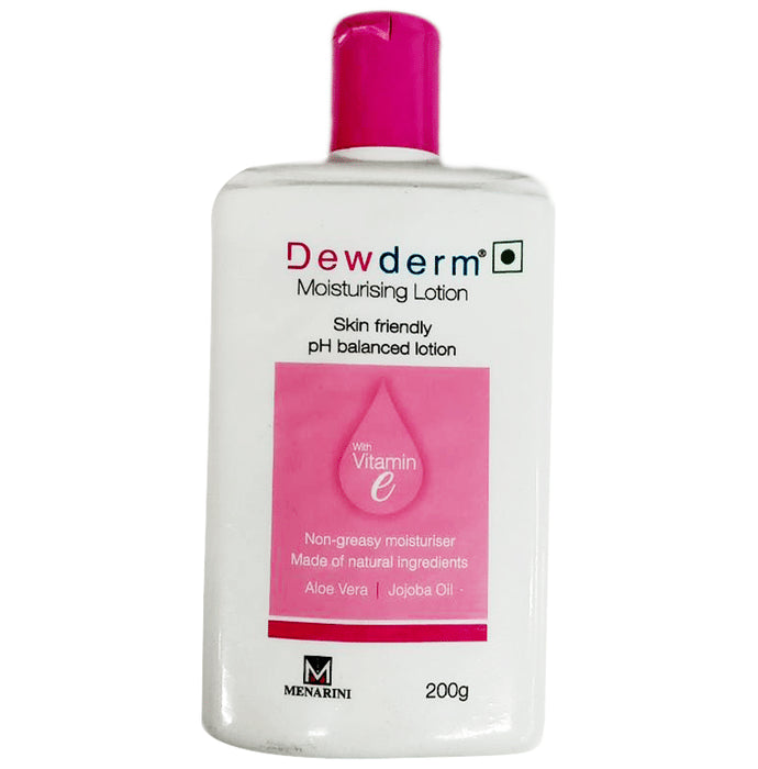 Dewderm Moisturising Lotion with Vitamin E, Aloe Vera & Jojoba Oil | Skin-Friendly & pH-Balanced - Classic Derma