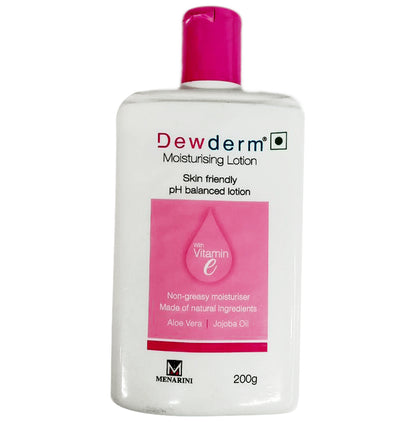 Dewderm Moisturising Lotion with Vitamin E, Aloe Vera & Jojoba Oil | Skin-Friendly & pH-Balanced - Classic Derma