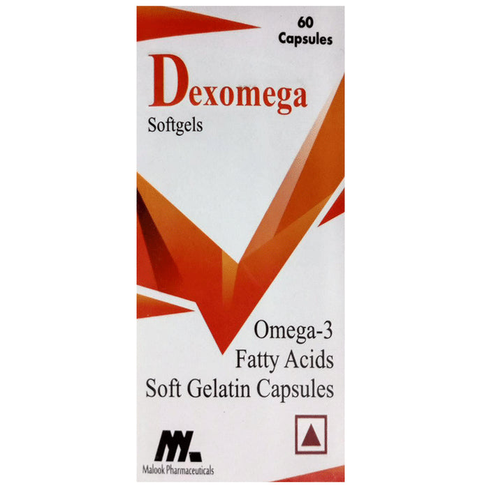 Dexomega Omega 3 Fatty Acids Soft Gelatin Capsule - Classic Derma