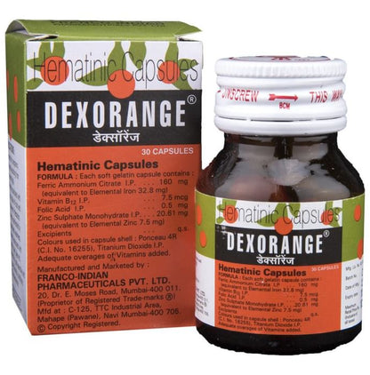 Dexorange Hematinic Capsule - Classic Derma