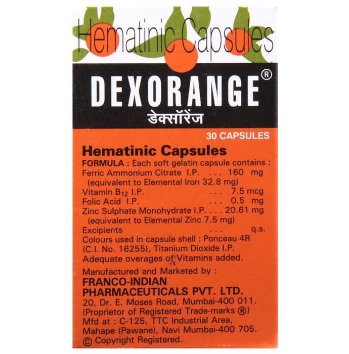 Dexorange Hematinic Capsule