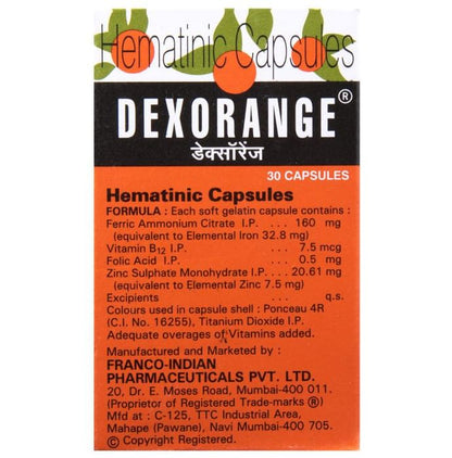 Dexorange Hematinic Capsule