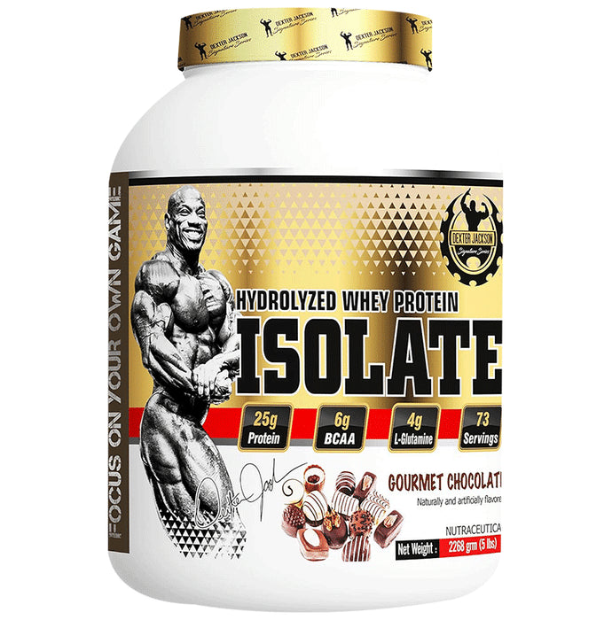 Dexter Jackson Isolate Hydrolyzed Whey Protein Powder Gourmet Chocolate - Classic Derma