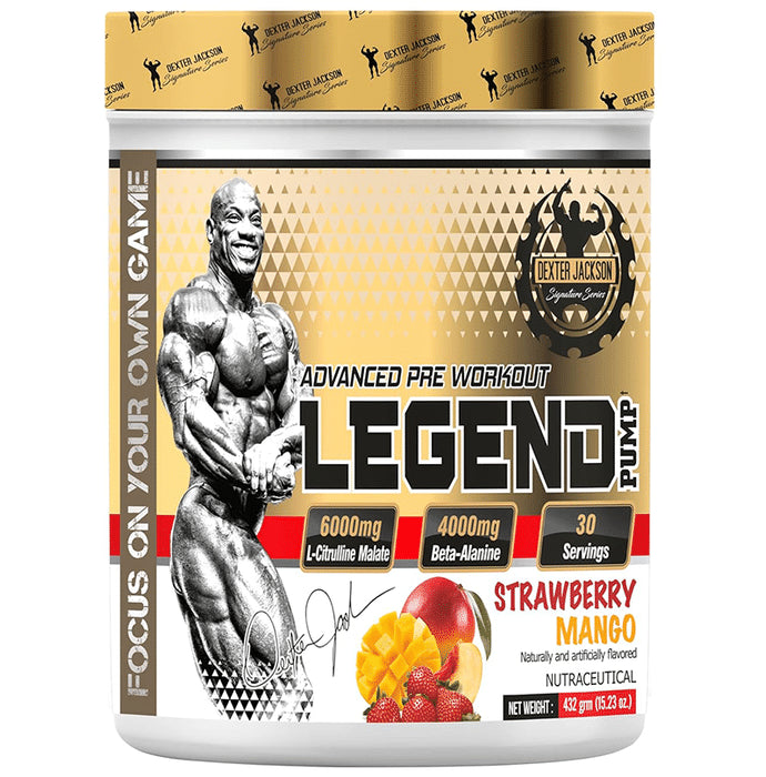 Dexter Jackson Legend Pump Advanced Pre Workout Powder Strawberry Mango - Classic Derma