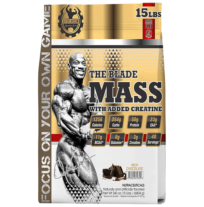 Dexter Jackson The Blade Mass with Added Creatine Powder Rich Chocolate - Classic Derma