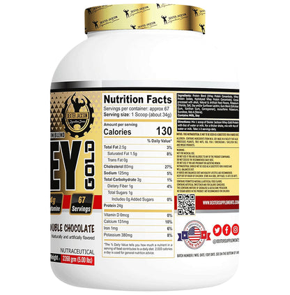 Dexter Jackson Whey Gold Protein Blend Powder Double Chocolate
