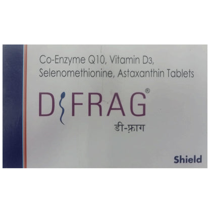Dfrag Tablet with Coenzyme Q10, Vitamin D3, Selenomethionine & Astaxanthin | Mineral Boost | For Improved Energy - Classic Derma