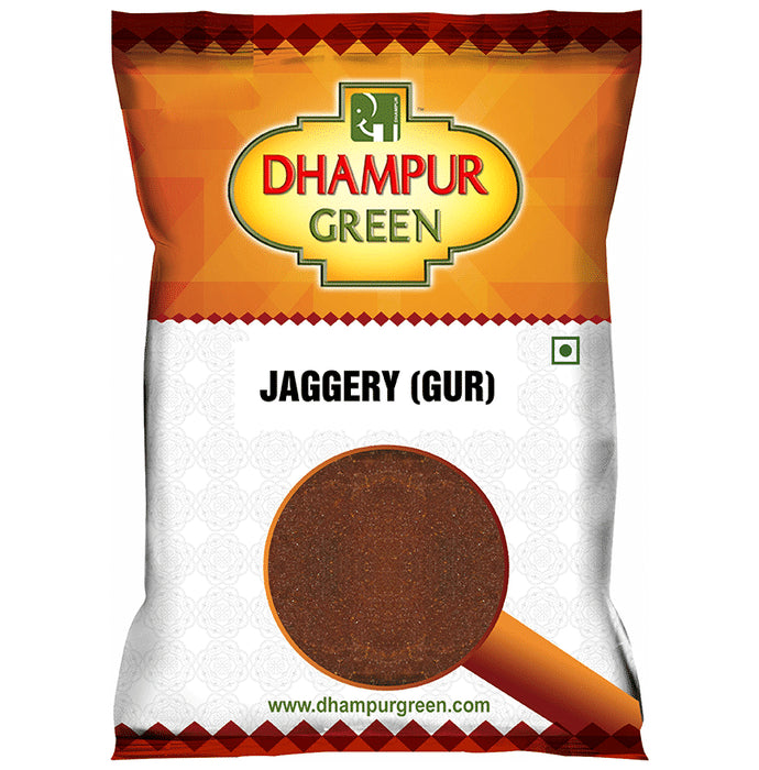 Dhampur Green Jaggery (Gur) 1kg Each - Classic Derma