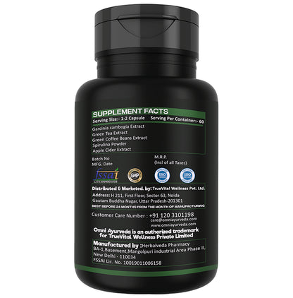 Omni Ayurveda Keto Burner Capsule (60 Each)