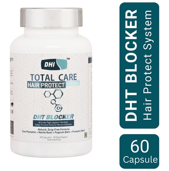 DHI DHT Blocker with Saw Palmetto & Pumpkin Seed | For Hair Fall Control | Capsule