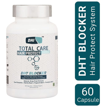 DHI DHT Blocker with Saw Palmetto & Pumpkin Seed | For Hair Fall Control | Capsule