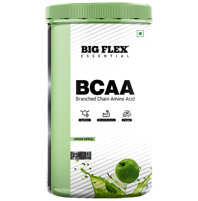 Big Flex Essential Bcaa Powder Green Apple - Classic Derma