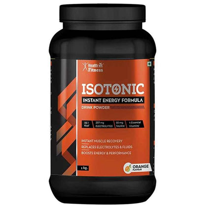 HealthVit Fitness Isotonic Instant Energy Formula Drink Powder Orange - Classic Derma