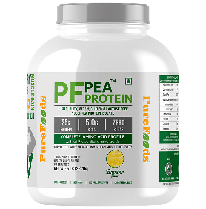 PureFoods PF Pea Protein Isolate Banana - Classic Derma