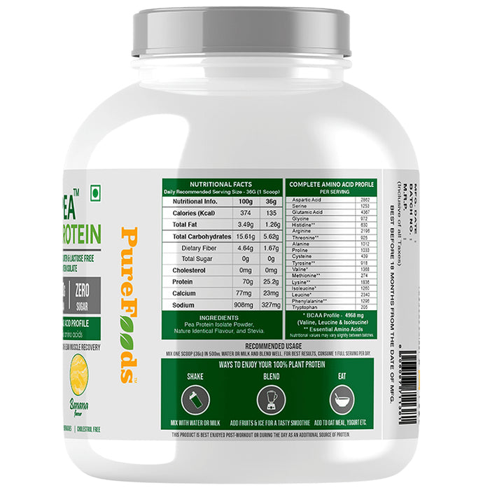 PureFoods PF Pea Protein Isolate Banana