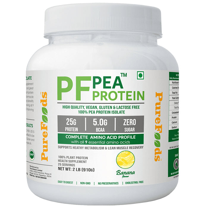 PureFoods PF Pea Protein Isolate Banana - Classic Derma