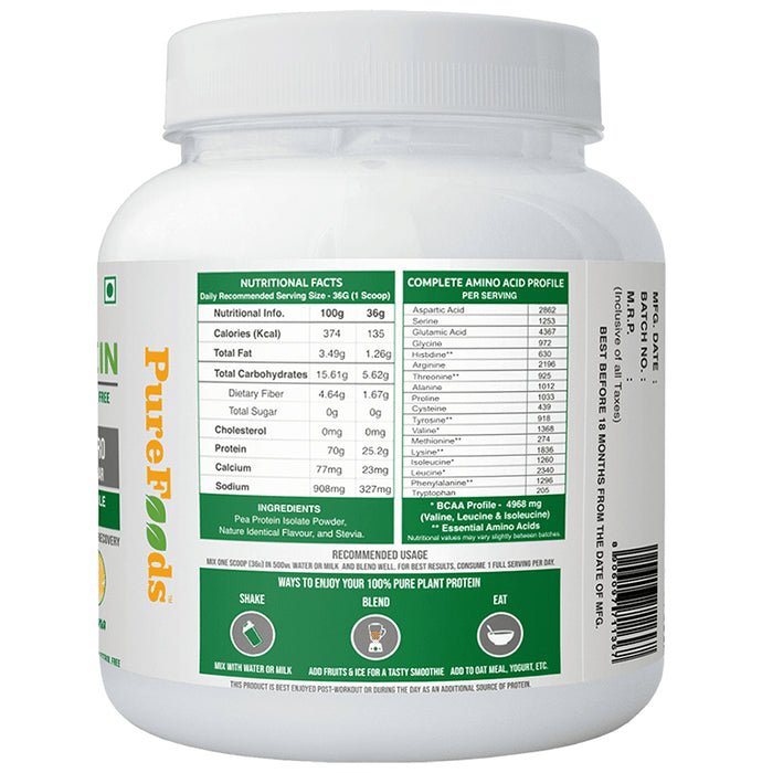 PureFoods PF Pea Protein Isolate Banana