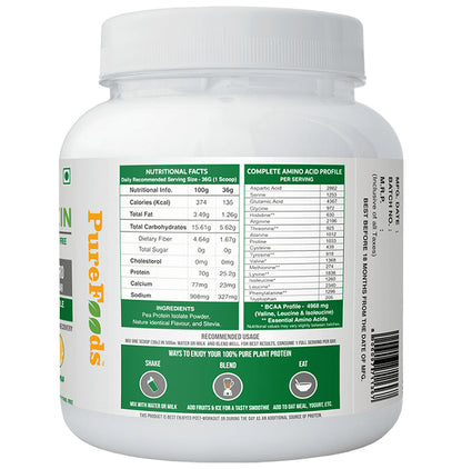 PureFoods PF Pea Protein Isolate Banana