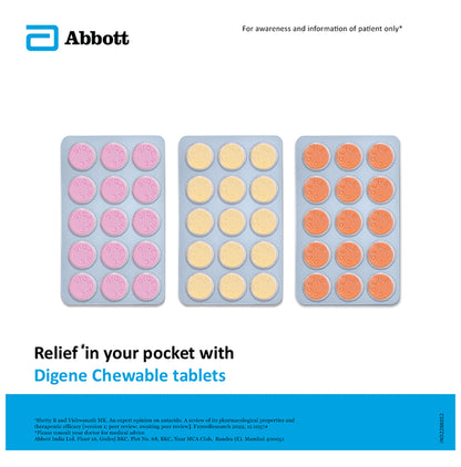 Digene Antacid Antigas Tablet | For Acidity, Gas & Stomach Care | Flavour Mint