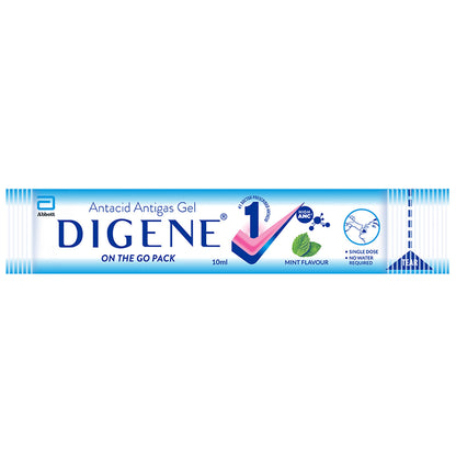 Digene Gel On The Go Stick Pack (10ml Each) Mint - Classic Derma