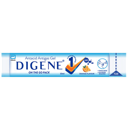 Digene Gel On The Go Stick Pack (10ml Each) Orange - Classic Derma