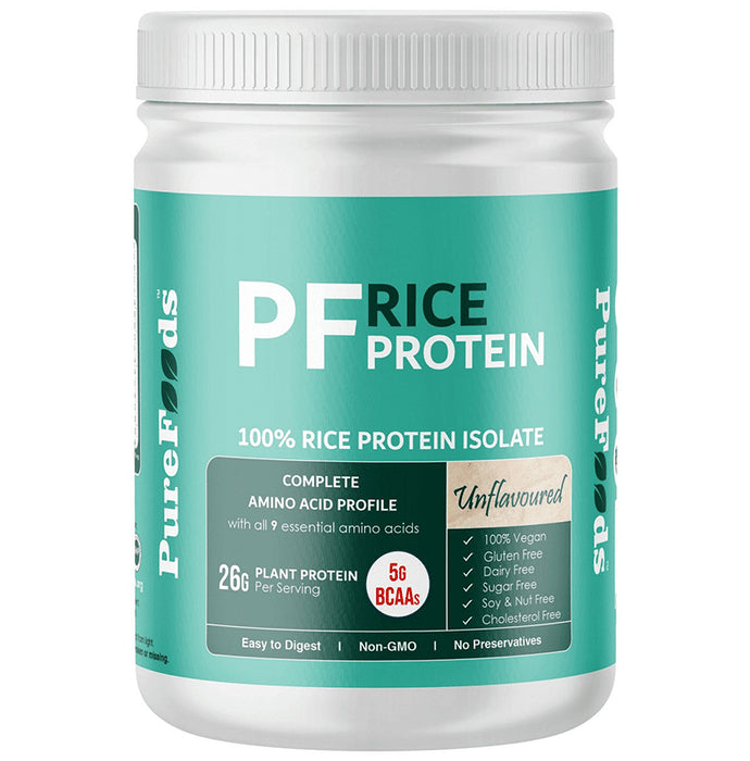 PureFoods PF Rice Protein Isolate Unflavoured - Classic Derma