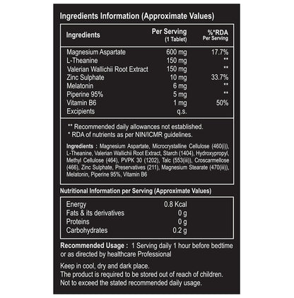 Divine Lifestyle Beauty Sleep Tablet