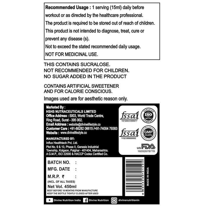 Divine Nutrition L-Carnitine Mix Berries