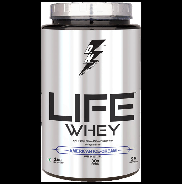 Divine Nutrition Life Whey Powder American Ice Cream - Classic Derma